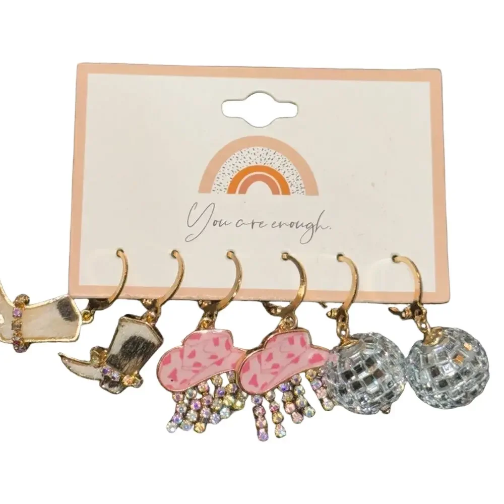 Rhinestone Cowgirl earring trio - Picture 1 of 4
